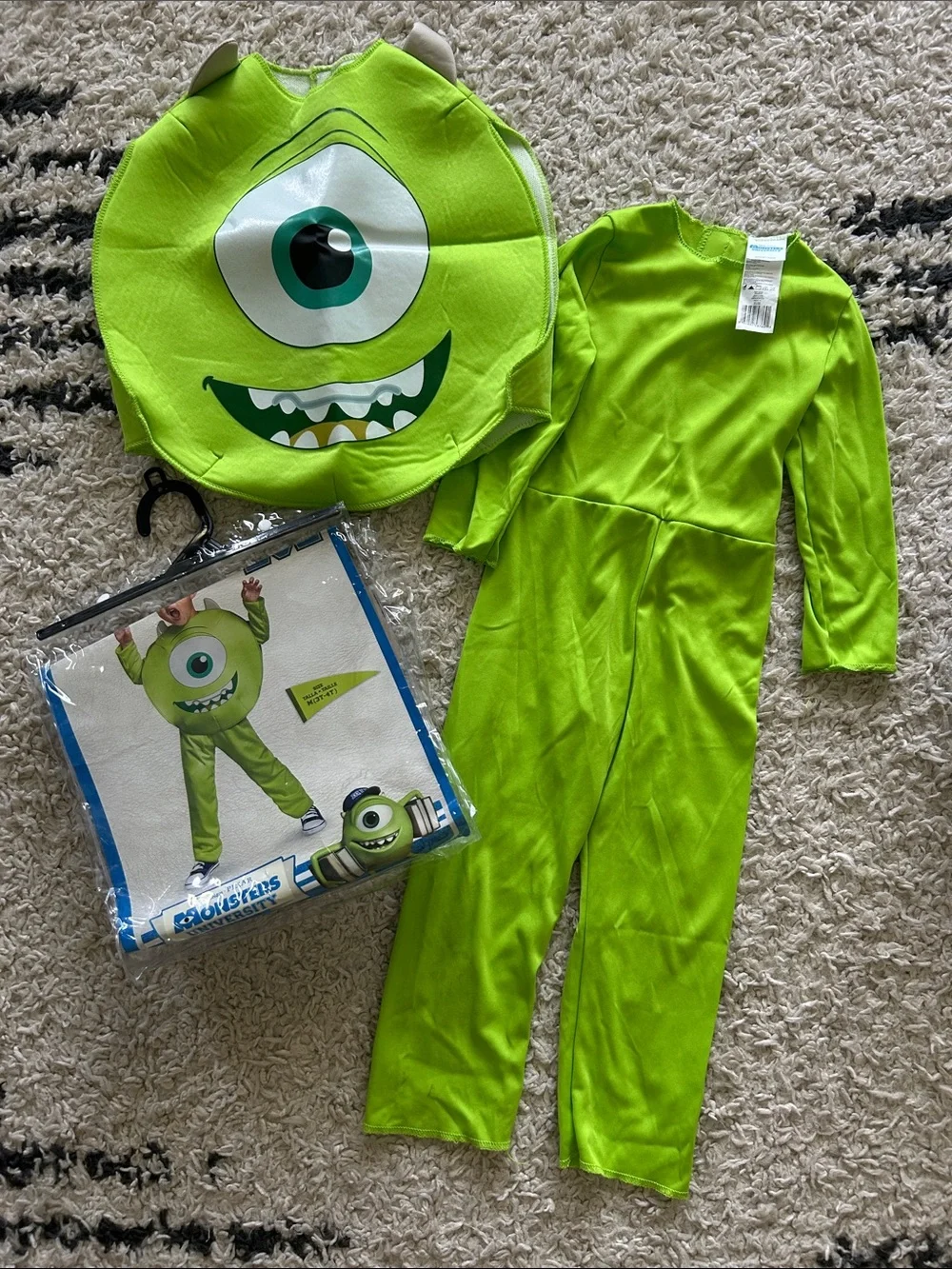 Kids Mike Wazowski Green Monsters Costume - Official Licensed